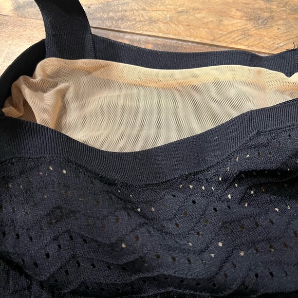 Black Ribbed Knit Midi Dress – Size S/P - Picture 3 of 7